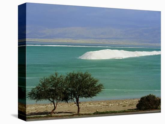 Mined Sea Salt at Shallow South End of the Dead Sea Near Ein Boqeq, Israel, Middle East-Robert Francis-Stretched Canvas