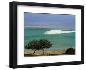 Mined Sea Salt at Shallow South End of the Dead Sea Near Ein Boqeq, Israel, Middle East-Robert Francis-Framed Photographic Print