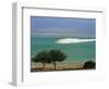 Mined Sea Salt at Shallow South End of the Dead Sea Near Ein Boqeq, Israel, Middle East-Robert Francis-Framed Photographic Print