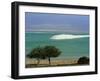 Mined Sea Salt at Shallow South End of the Dead Sea Near Ein Boqeq, Israel, Middle East-Robert Francis-Framed Photographic Print