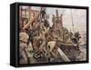 Minelayer-Felix Schwormstadt-Framed Stretched Canvas