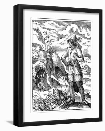 Miner, 16th Century-Jost Amman-Framed Giclee Print