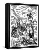 Miner, 16th Century-Jost Amman-Framed Stretched Canvas