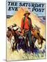 "Miner and Donkeys," Saturday Evening Post Cover, May 27, 1933-William Henry Dethlef Koerner-Mounted Giclee Print