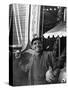 Miner at a Fairground, Conisbrough, Near Doncaster, South Yorkshire, 1955-Michael Walters-Stretched Canvas