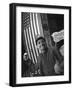 Miner at a Fairground, Conisbrough, Near Doncaster, South Yorkshire, 1955-Michael Walters-Framed Photographic Print