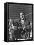 Miner Maurice Ruddick Playing Guitar-Carl Mydans-Framed Stretched Canvas