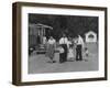 Miner Maurice Ruddick with Family and Friends Walking Near Segregated Camp Site-Carl Mydans-Framed Photographic Print