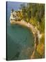 Miner's Castle overlook on Lake Superior, Munising, Upper Peninsula, Michigan, USA-Walter Bibikow-Stretched Canvas