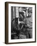 Miner Working at Oil Shale Refinery Mine-J^ R^ Eyerman-Framed Photographic Print