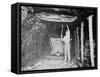 Miner Working in a Coal Mine Photograph-Lantern Press-Framed Stretched Canvas