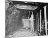 Miner Working in a Coal Mine Photograph-Lantern Press-Mounted Art Print