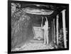 Miner Working in a Coal Mine Photograph-Lantern Press-Framed Art Print