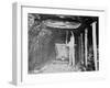 Miner Working in a Coal Mine Photograph-Lantern Press-Framed Art Print