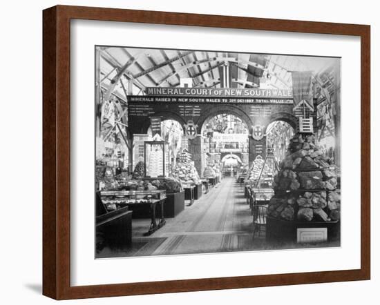 Mineral Court of New South Wales, Centennial International Exhibition, Australia, 1888-O'Shamessy-Framed Giclee Print