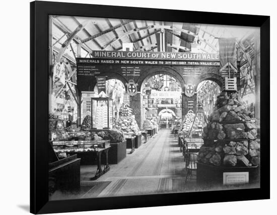 Mineral Court of New South Wales, Centennial International Exhibition, Australia, 1888-O'Shamessy-Framed Giclee Print