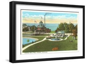 Mineral Well Park, Petoskey, Michigan-null-Framed Art Print