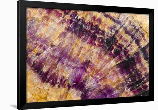 Minerals, Blue John or Derbyshire Spar, from Blue John Cavern-Richard Becker-Framed Photographic Print