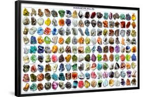 Minerals Educational Science Chart Poster-null-Framed Poster