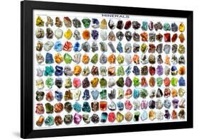 Minerals Educational Science Chart Poster-null-Framed Poster