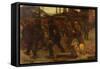 Miners, 1901 (Oil on Canvas)-Jules Adler-Framed Stretched Canvas