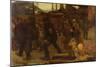 Miners, 1901 (Oil on Canvas)-Jules Adler-Mounted Giclee Print