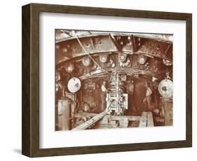 Miners at Work on the Construction of the Rotherhithe Tunnel, Bermondsey, London, February 1907-null-Framed Photographic Print