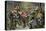 Miners' Ball during the California Gold Rush-null-Stretched Canvas