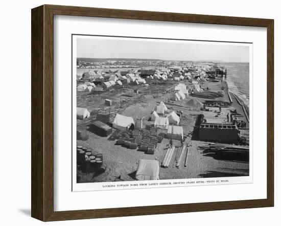 Miners' Camp on the Snake River, Nome, Alaska, During the Gold Rush-null-Framed Photographic Print