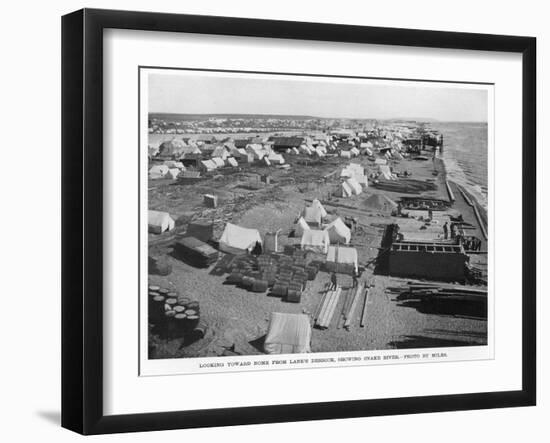 Miners' Camp on the Snake River, Nome, Alaska, During the Gold Rush-null-Framed Photographic Print