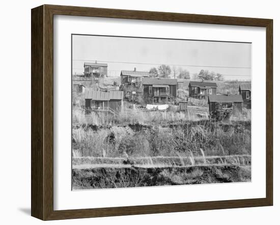 Miners' houses near Birmingham, Alabama, 1935-Walker Evans-Framed Photographic Print