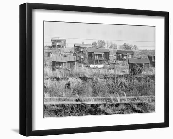 Miners' houses near Birmingham, Alabama, 1935-Walker Evans-Framed Photographic Print