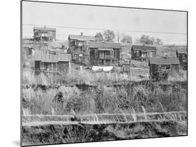 Miners' houses near Birmingham, Alabama, 1935-Walker Evans-Mounted Photographic Print