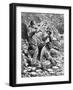 Miners in Coal Mine, 1886, Belgium, 19th Century-null-Framed Giclee Print