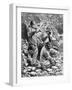 Miners in Coal Mine, 1886, Belgium, 19th Century-null-Framed Giclee Print