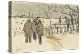 Miners in the Snow-Vincent van Gogh-Stretched Canvas