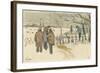 Miners in the Snow-Vincent van Gogh-Framed Giclee Print