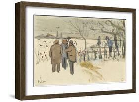 Miners in the Snow-Vincent van Gogh-Framed Giclee Print