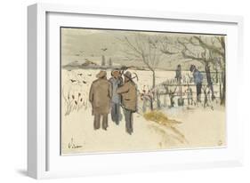 Miners in the Snow-Vincent van Gogh-Framed Giclee Print