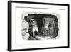 Miners' Lamp. Miners at Work-null-Framed Giclee Print