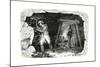 Miners' Lamp. Miners at Work-null-Mounted Giclee Print