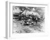 Miners on Strike in West Virginia Photograph - Lick Creek, WV-Lantern Press-Framed Art Print