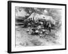 Miners on Strike in West Virginia Photograph - Lick Creek, WV-Lantern Press-Framed Art Print