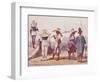 Miners on their Break-null-Framed Premium Giclee Print