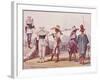 Miners on their Break-null-Framed Giclee Print