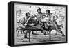 Miners Weighing their Gold, 19th Century-Britton & Rey-Framed Stretched Canvas