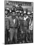 Miners with Boss of Communist Run Miners Union in Bolivia Ireno Pimentel-Dmitri Kessel-Mounted Photographic Print