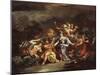 Minerva as the Patroness of Arts and Sciences-Luca Giordano-Mounted Giclee Print