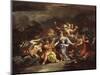 Minerva as the Patroness of Arts and Sciences-Luca Giordano-Mounted Giclee Print