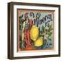 Minerva Brand - Corona, California - Citrus Crate Label-Lantern Press-Framed Art Print